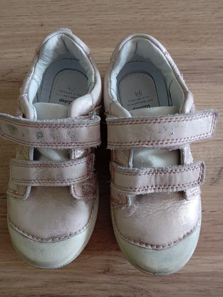 Dievčenské kožené prechodné topánky, d.d.step,27