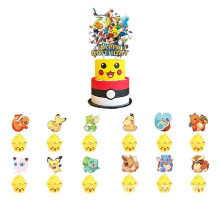 Tortový zápich pokémon (13ks) - skladom, tz-218, 