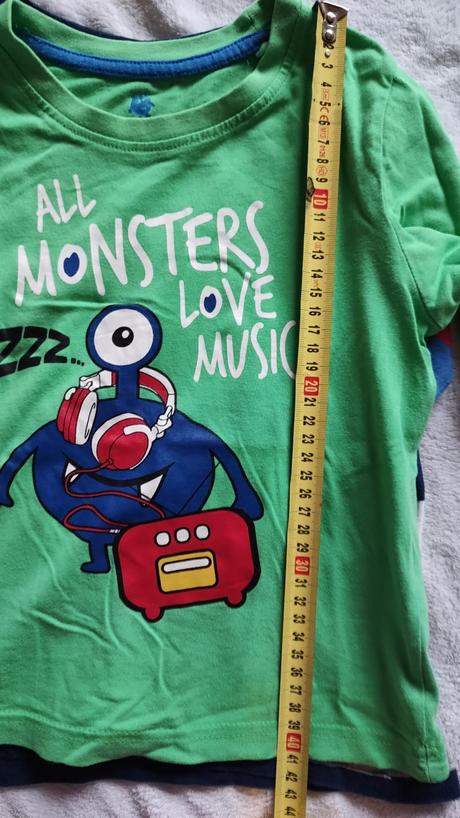 Bavlnené tričko 2x - 4-6 rokov, lupilu,116