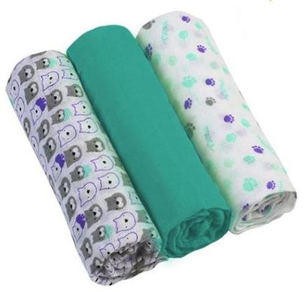 Babyono bavlnené plienky mušelínové tmavo-zelené, ,