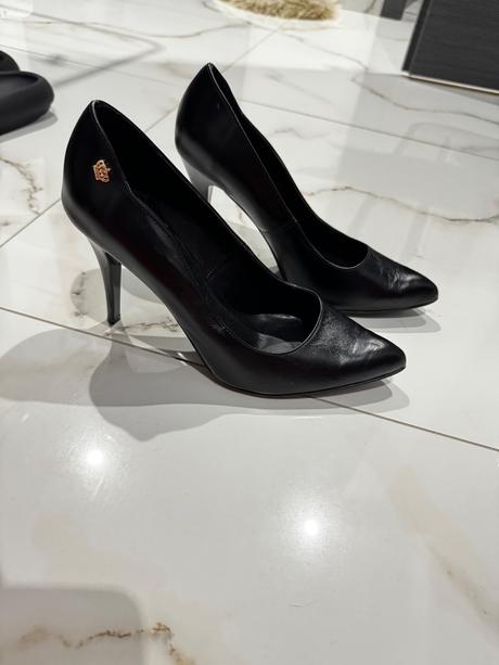 Dámske čierne lodičky, 40