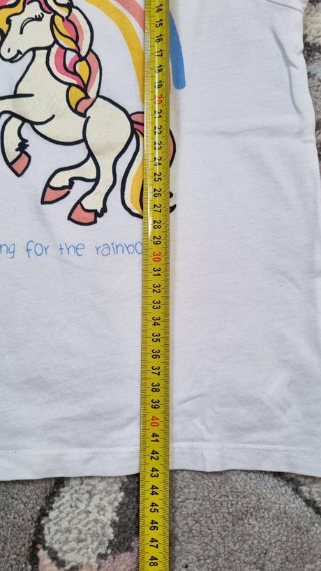 B3556 tričko jednorožec, c&a,128