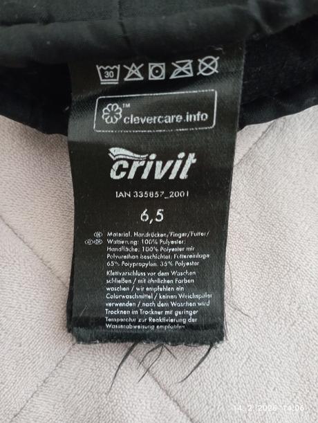 Zimné rukavice (už s poštou), crivit