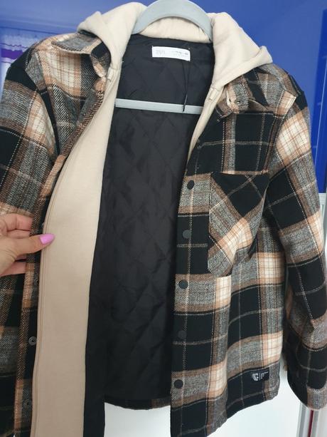 Zateplená košeĺa, zara,152