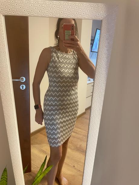 Strieborne šaty, xs