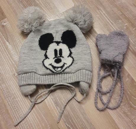 Zimná čiapka mickey+plus 2xrukavičky cena spolu, disney,86