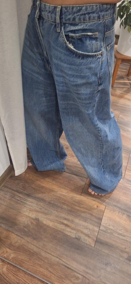 Rifle zara baggy barrel jeans 40/42, zara,40