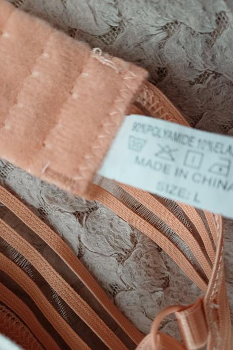 Oranžová podprsenka s výstužou bez kostíc, l