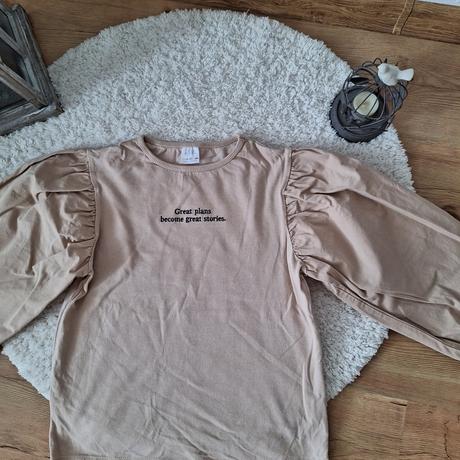 Nádherný topík s puf rukávmi, zara,164