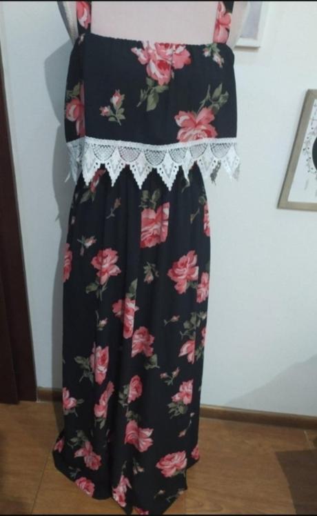 Kvetovane maxi šaty,