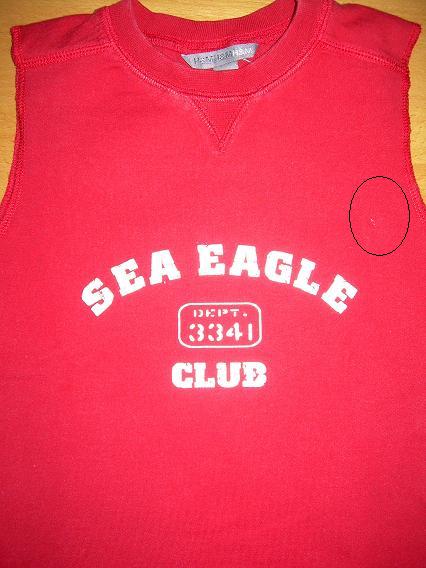 Červené tričko/vestička, h&m,110