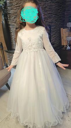 Krasne biele saty -nové, 140