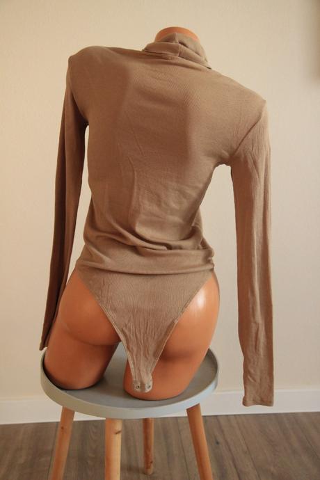 Bavlnený rolákový body top, h&m, h&m,s