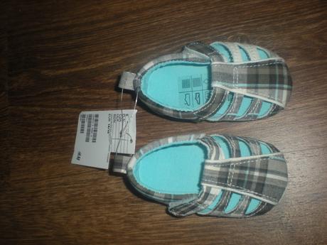 Capačkové sandálky nenosené, h&m,<17