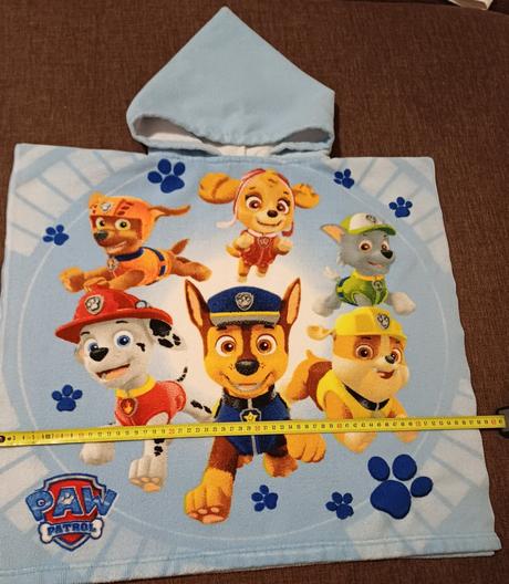 Uterák pončo labková partola s kapucou, 