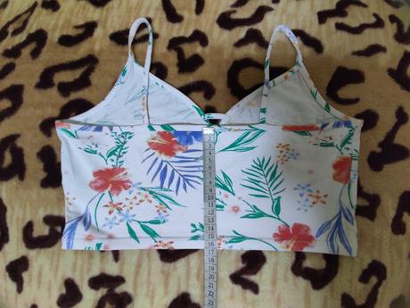 Biely kvetovaný top znacka calliope, vel.m, calliope,m