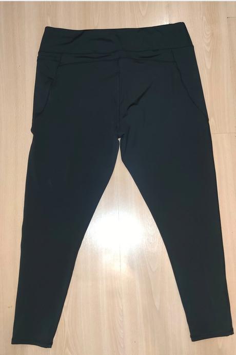 Reaktiv tmavozelené kaki legíny, tu,xl