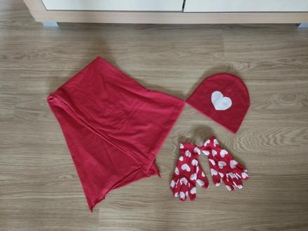 Set čiapka, šál a rukavice veľ.128 super stav, h&m,128
