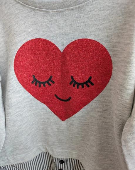 Tričko so srdiečkom, dopodopo,110