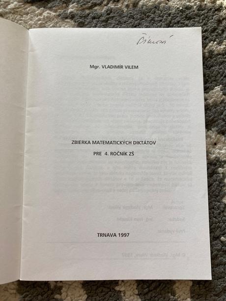 Zbierka matematických diktátov pre 4. ročník zš,
