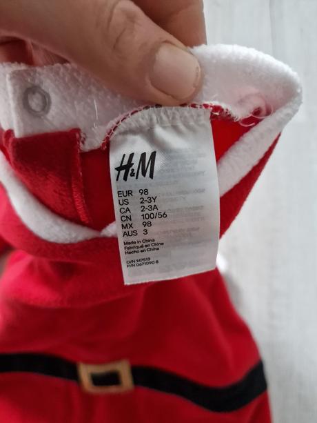 H&m flisový overal mikulas, h&m,98