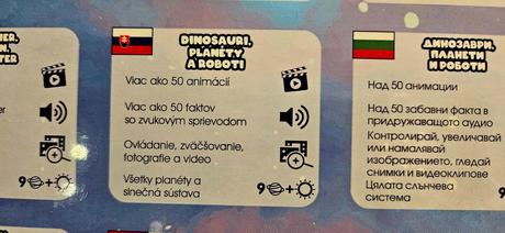 Interaktivne karty smarty 4d dinosaury, planety, r, 