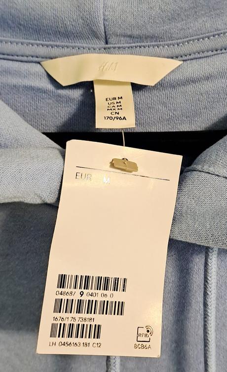 H&m nebeská mikina, h&m,m