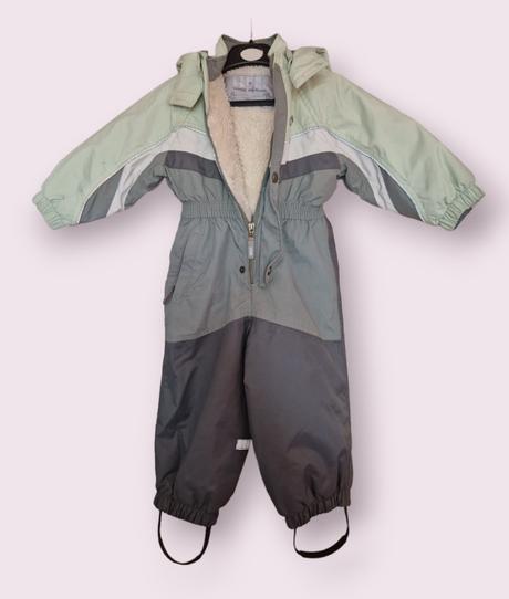 Zimna tepla kombineza+ciapka+zateplene rukavice, 80