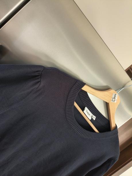 Saint tropez nádherný tmavo modrý svetrík l-xl, l