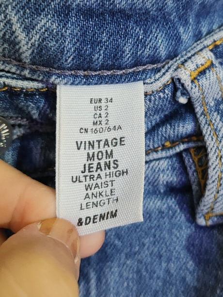 Mom jeans h&m, h&m,xs