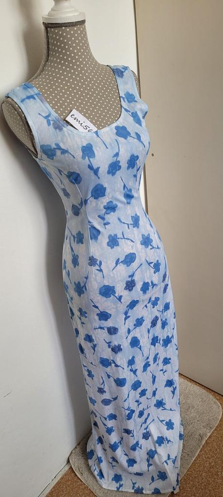 3586. modré šaty, s