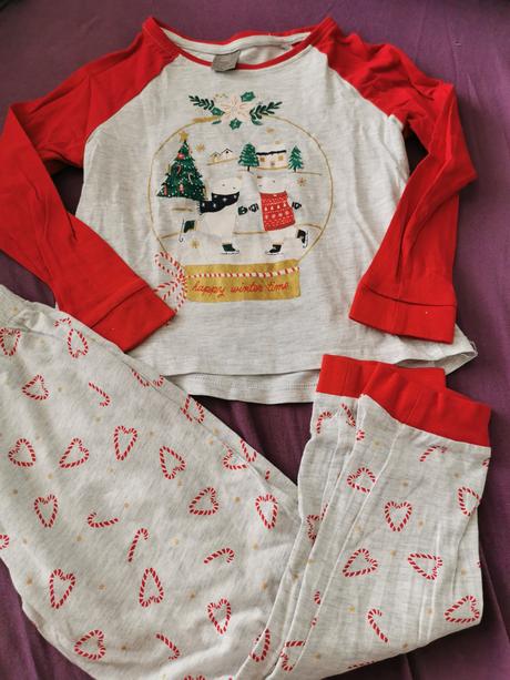 Pyžamo vianočné 5-6rokov, pepco,116