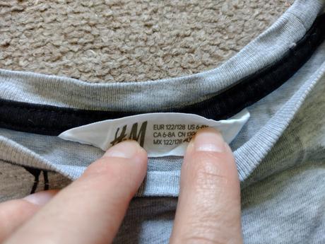 Tricko kr.rukav, vel. 122/128, h&m, h&m,122