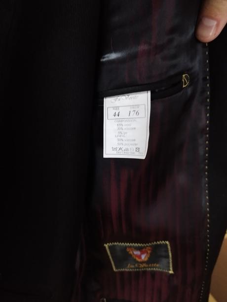 Predám oblek čiernej farby, 176
