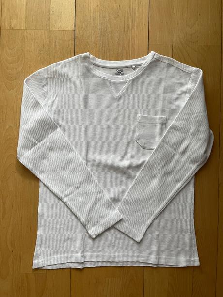 Bavlnene biele tricko s dlhym rukavom ovs, ovs,158