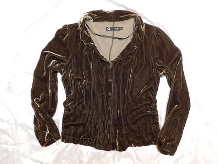 Pret luxusny hodvabny zamatovy blejzer, 38