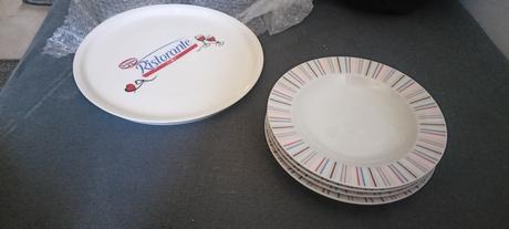 Sada hlbokých tanierov + pizza tanier,