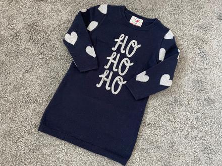 George šaty svetrové vianočné 86/92 srdiečka, 86