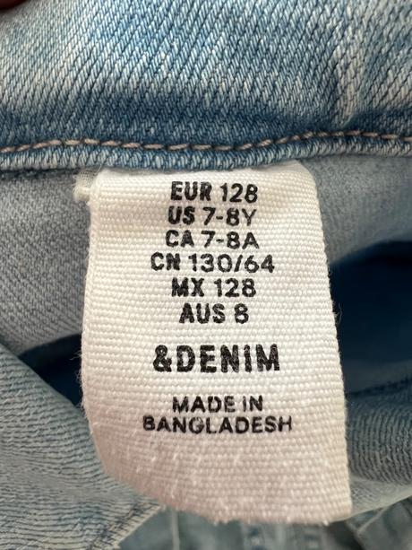 Riflová bundička, denim,128