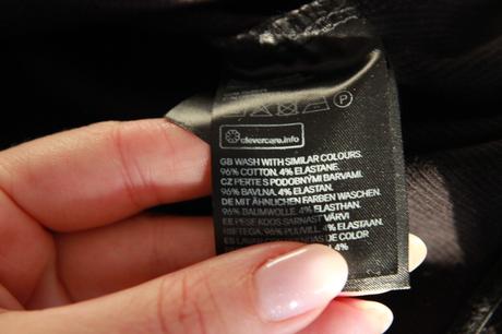 Čierny bavlnený body top, h&m l, h&m,l