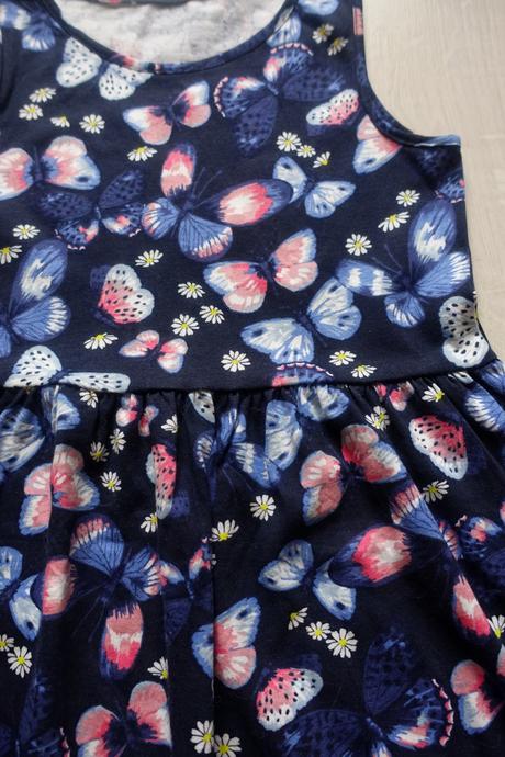 Motýlové letné šaty h&m 122/128, h&m,122