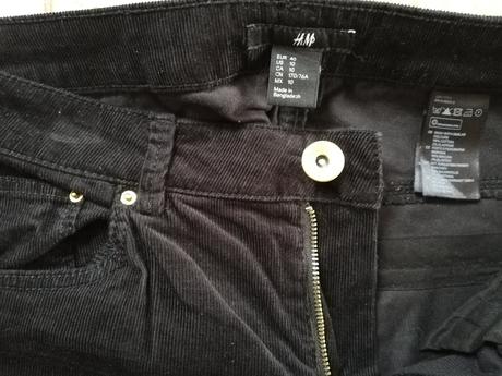 Dámske/dievčenské menchester nohavice, h&m,40