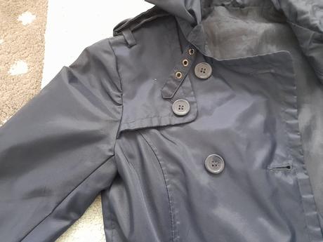 Tenky elegantny kabat/bunda, s