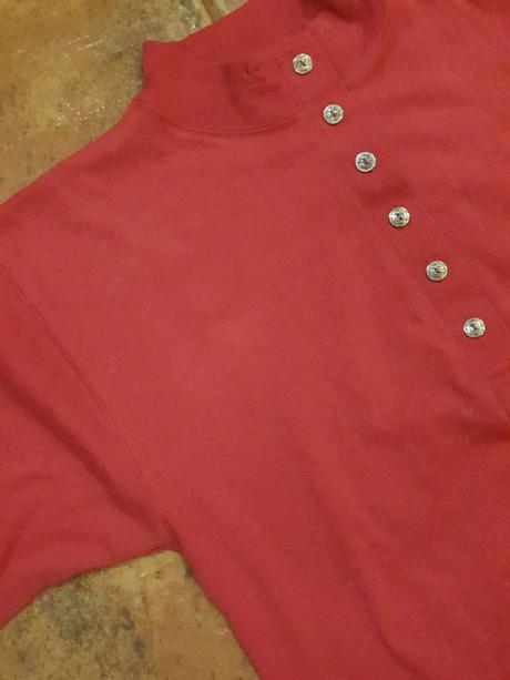 Cyklámenová retro mikina veľ. m, m