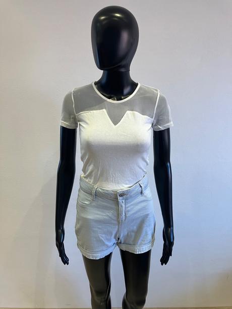 Dámsky top s tylom biely terranova (xs), terranova,xs