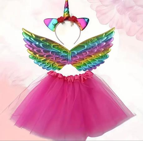 Šaty farebne jednorožec s čelenkou, 92 - 128