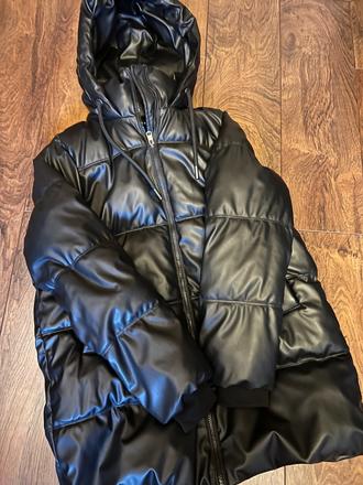 Koženková zimná bunda, zara,m