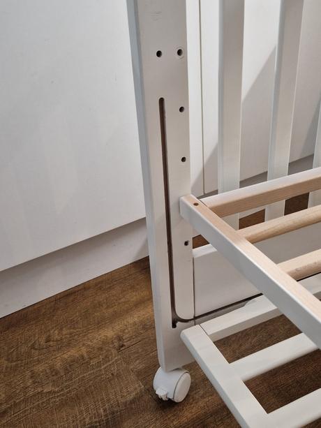 Detská postieľka scarlett laura (buk-biela) f, šírka (cm): 70,dĺžka (cm): 130