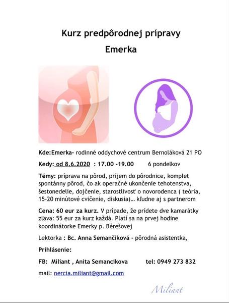 Emerka - predpôrodná príprava
