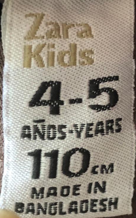 Detské legíny zara kids d 52, š 24cm, zara,110